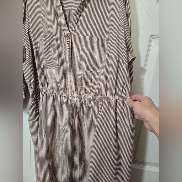 Torrid Striped Dress with Pockets, Torrid Size 1, Cotton Blend, EUC - Picture 6 of 8